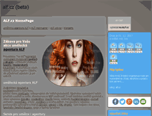 Tablet Screenshot of alf.cz